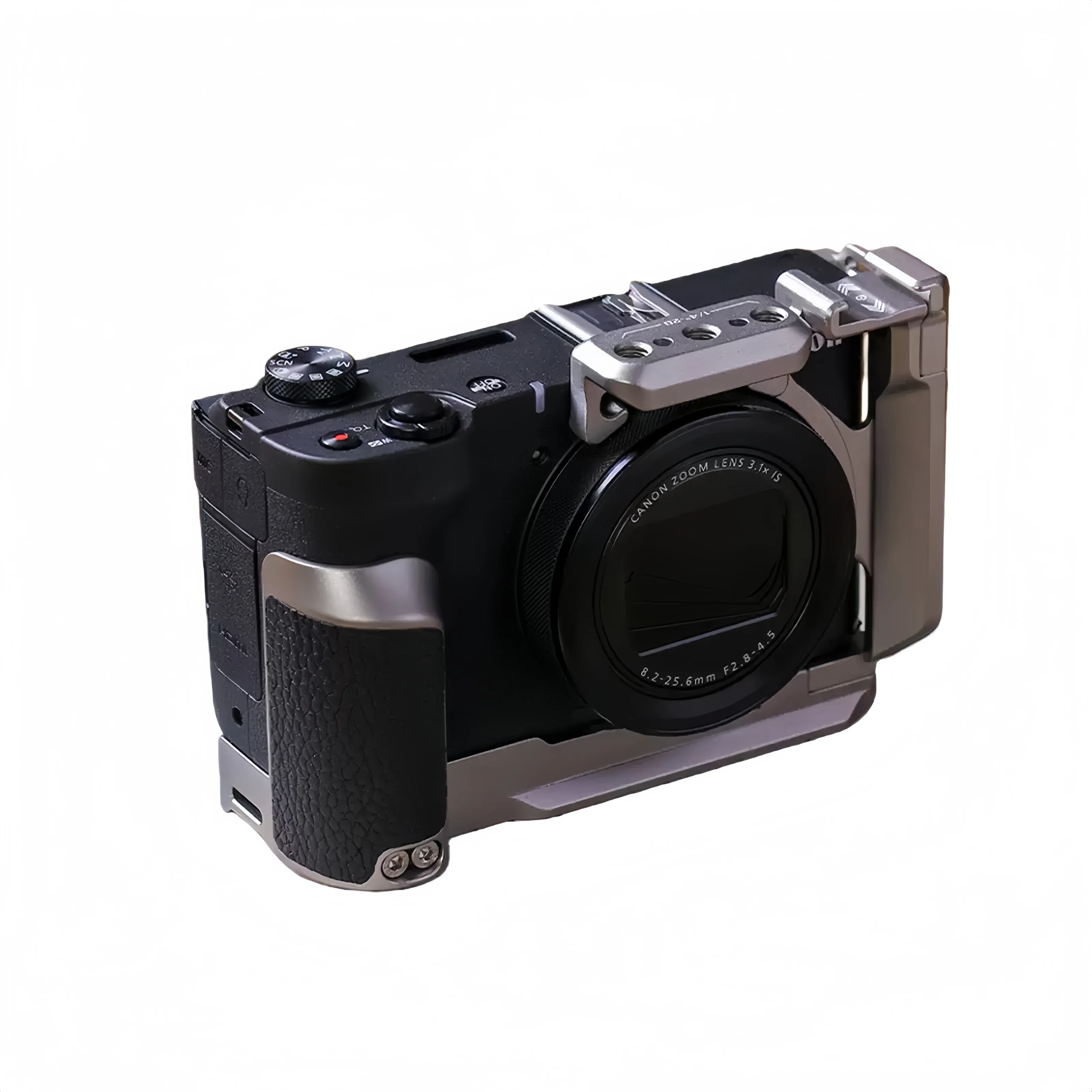 مثبت قفص الكاميرا سريع التحرير لإطار حماية من الألومنيوم لتوسيع Canon V1 VLOG