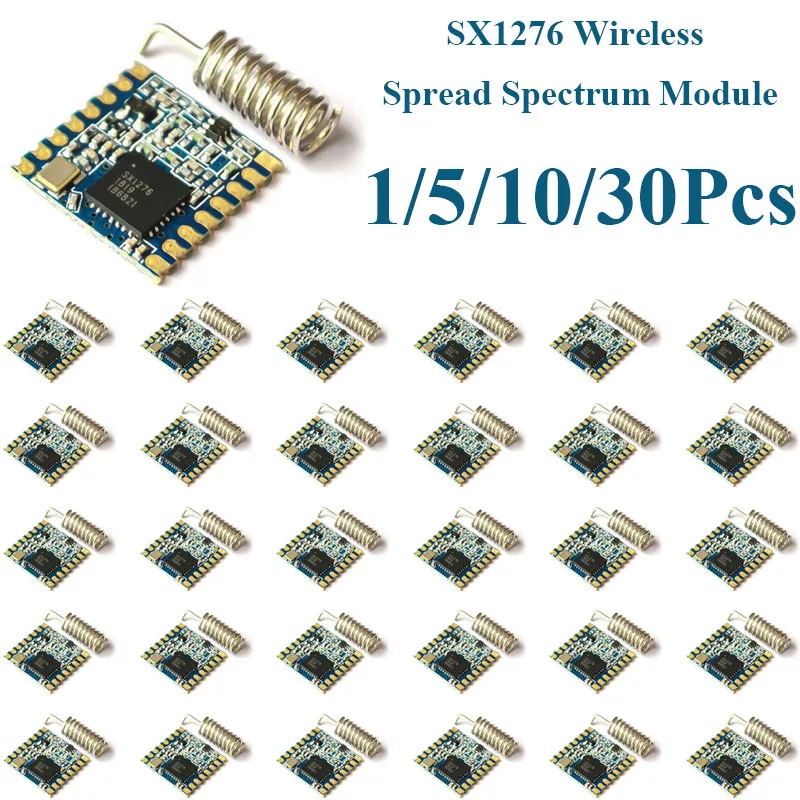 1~30Pcs SX1276 LORA Wireless Spread Spectrum Module 868MHz 915MHz SPI Long Distance Wireless Communication Transceiver Module