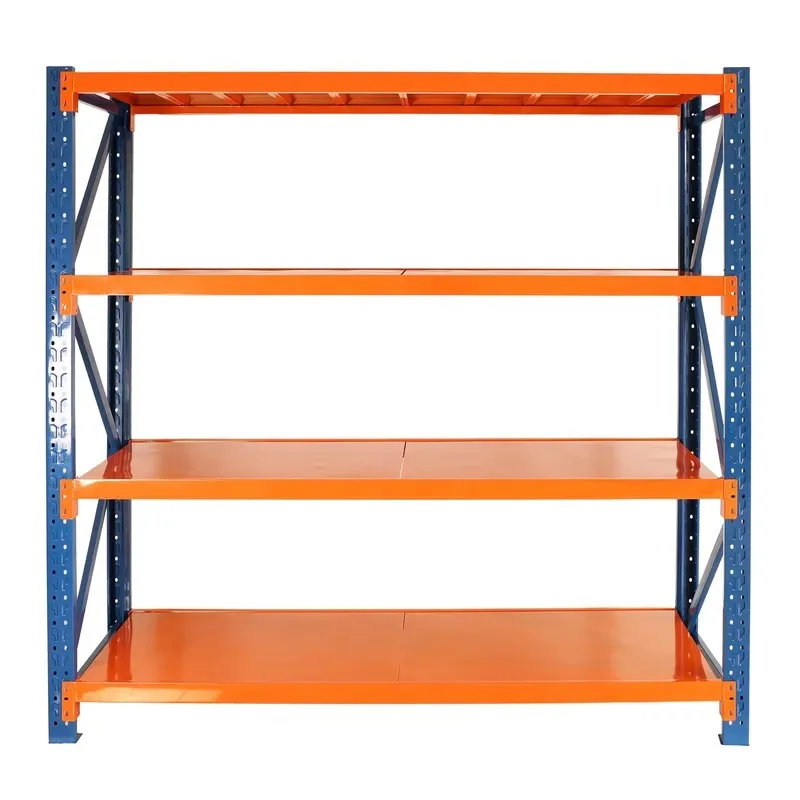 US Stock Heavy Duty Metal Shelf 4400 lbs Capacity Grade 4 Adjustable Industrial Storage Rack for Tools Commercial Use Gym