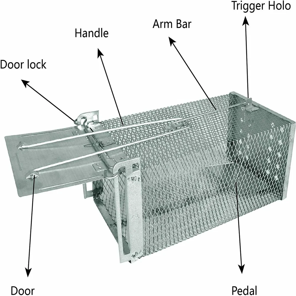 1Pc wielokrotnego użytku pułapka na mysz nie zabij szczurów klatka pułapka na myszy inteligentna pułapka na mysz dla łapacz myszy automatyczne