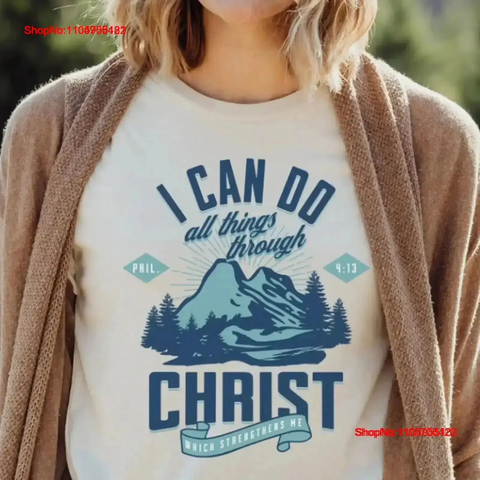 T-shirt « Je peux faire toutes les choses à travers Christ » 2023, thème jeunesse LDS, verset biblique inspirant missionnaire, baptême, style vintage délavé