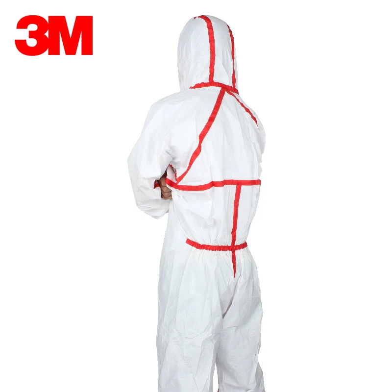 3M 4565  Protective Coverall Anti Dust Anti Static Radiation Liquid Spray Pesticide Paint Cleaning Clothing Type 4/5/6