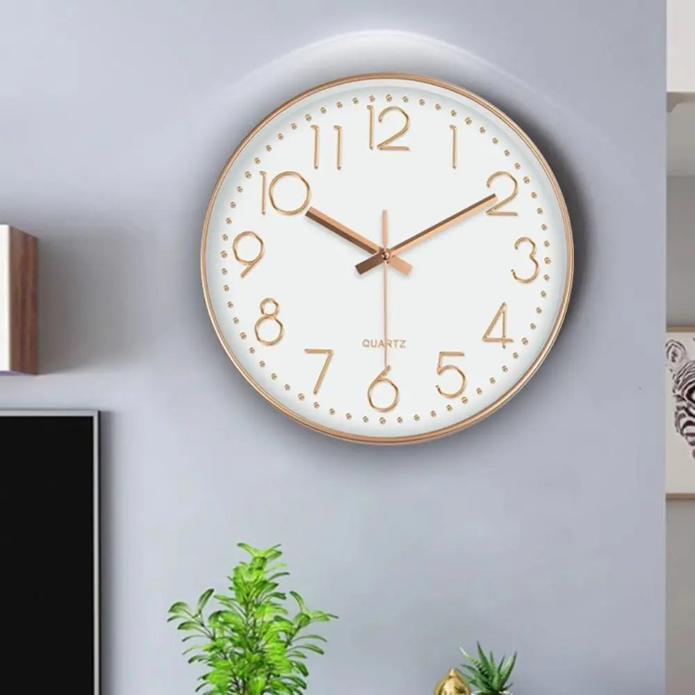 

Minimalist Silent Nordic Wall Clock Non-Ticking Multi-color Electronic Color Clock Round Wall Hanging Clock Living Bedroom