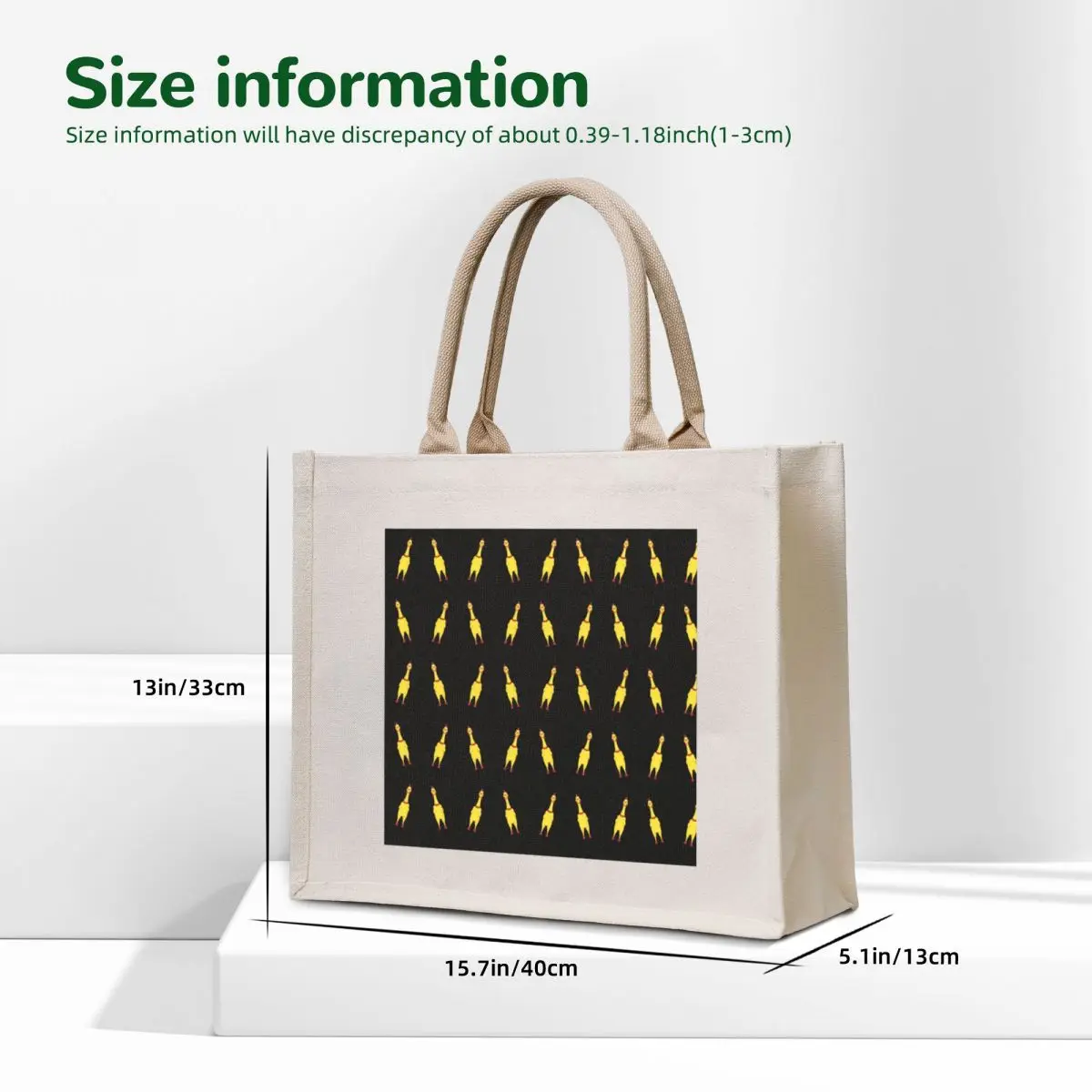 Rubber Chicken Toy Tote Bag handbag tote bag hand bag personalized tote