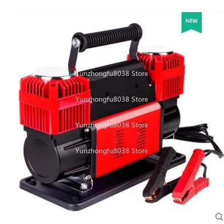 Vehicle Air Pump Double Cylinder High Pressure High Power Desert Off-Road SUV Truck Agricultural Vehicle Car Tire Air Pump
