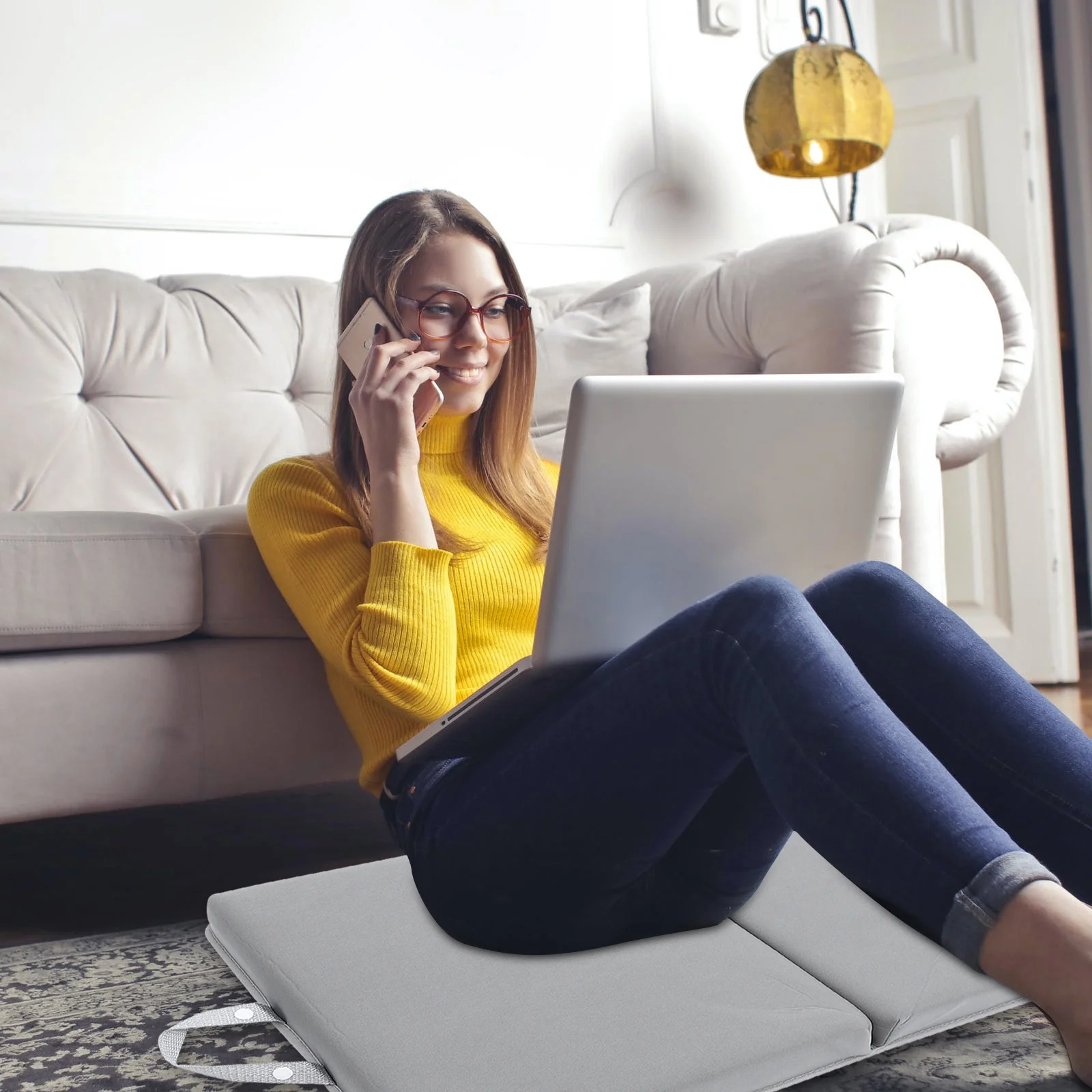 

1Pcs Comfortable Garden Kneeler Mat Protective Knee Pad Sponge Cushion Practical Outdoor Camp Kneel Mat Knee Pain Relief