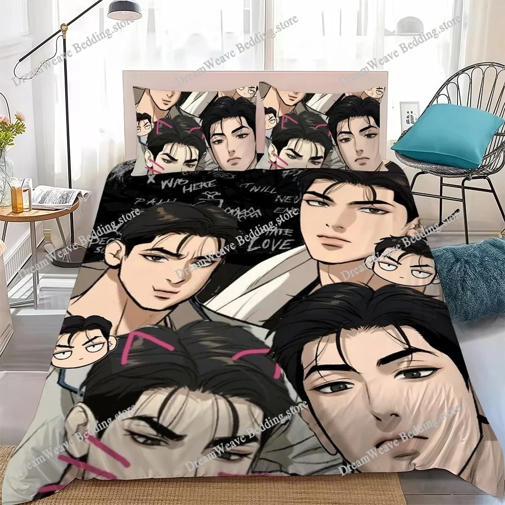Joo Jaekyung Duvet Cover Set Home Style Bedding Soft Laundry Cotton Bed Student Dormitory Gift