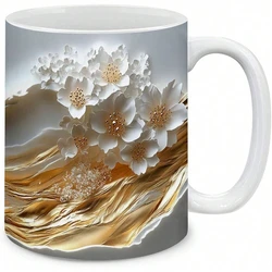 Large Printed Ceramic Glossy Coffee Mug For Home And Office, Gift For Mothers Day, Thanksgiving, Birthday,Teachers Day,Family