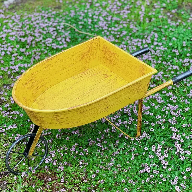 American Style Rural Flower Pots Creative Tricycles Bonsai Basin Iron Do Old Plant Display Kindergarten Garden Floor Decoration