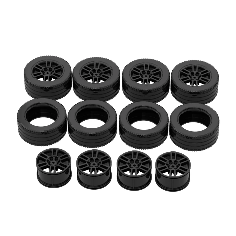 4Pcs/lot Technical 49294 Wheel 56mm D. x 34mm Racing Medium 6 Pin Holes for 44771 23798 92912 54120 56907 Tyres MOC Bricks Set