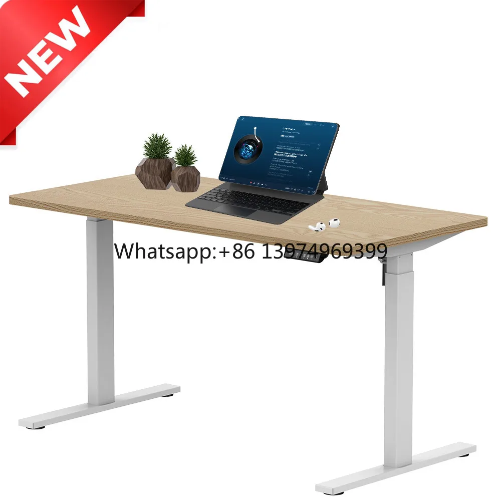 High Quality Single Motor Electric Desks Height Adjustable Sit Standing Table Desk for Home Office