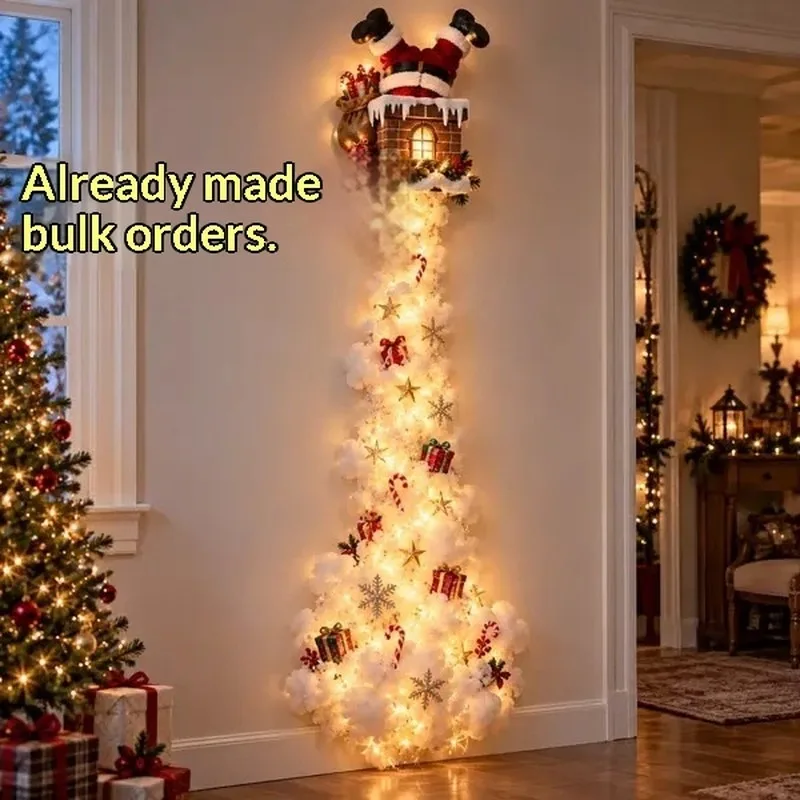 Christmas Magic Trail Wall Light Portable Festive LED Decorative Lamp for Home Party Holiday Indoor Outdoor Use