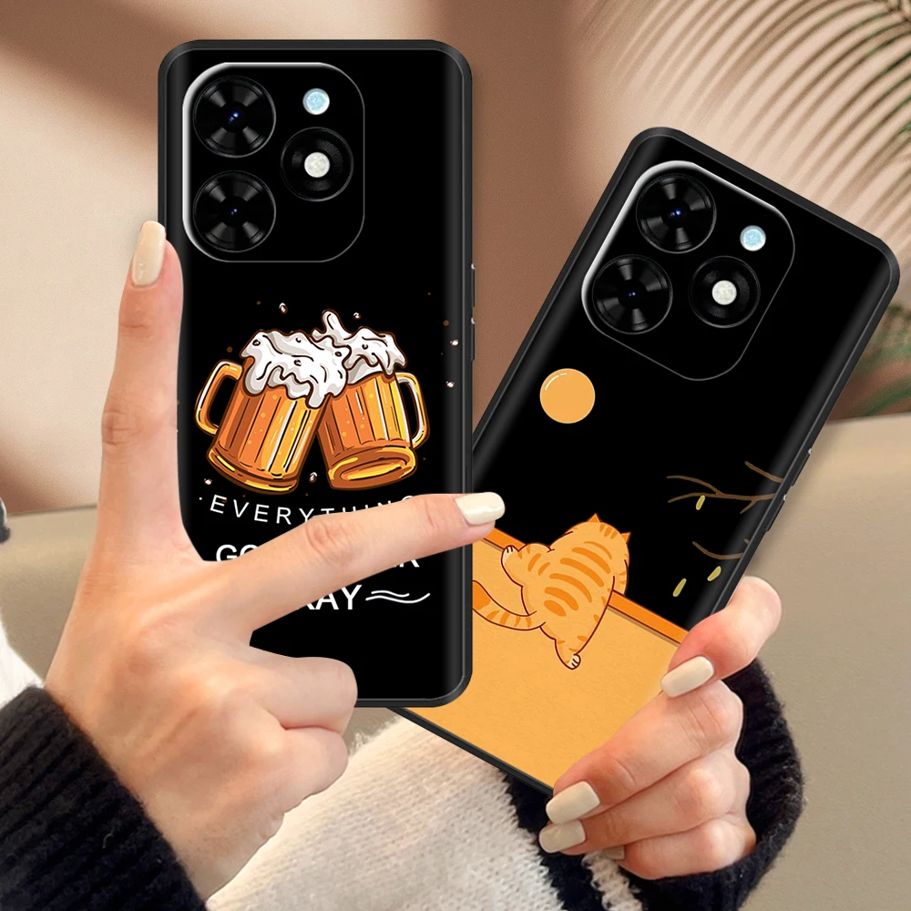 Spark go 2024 caso para tecno spark go 2024 caso capa de silicone macio para techno spark go 2024 caso capa do telefone coque fundas escudo