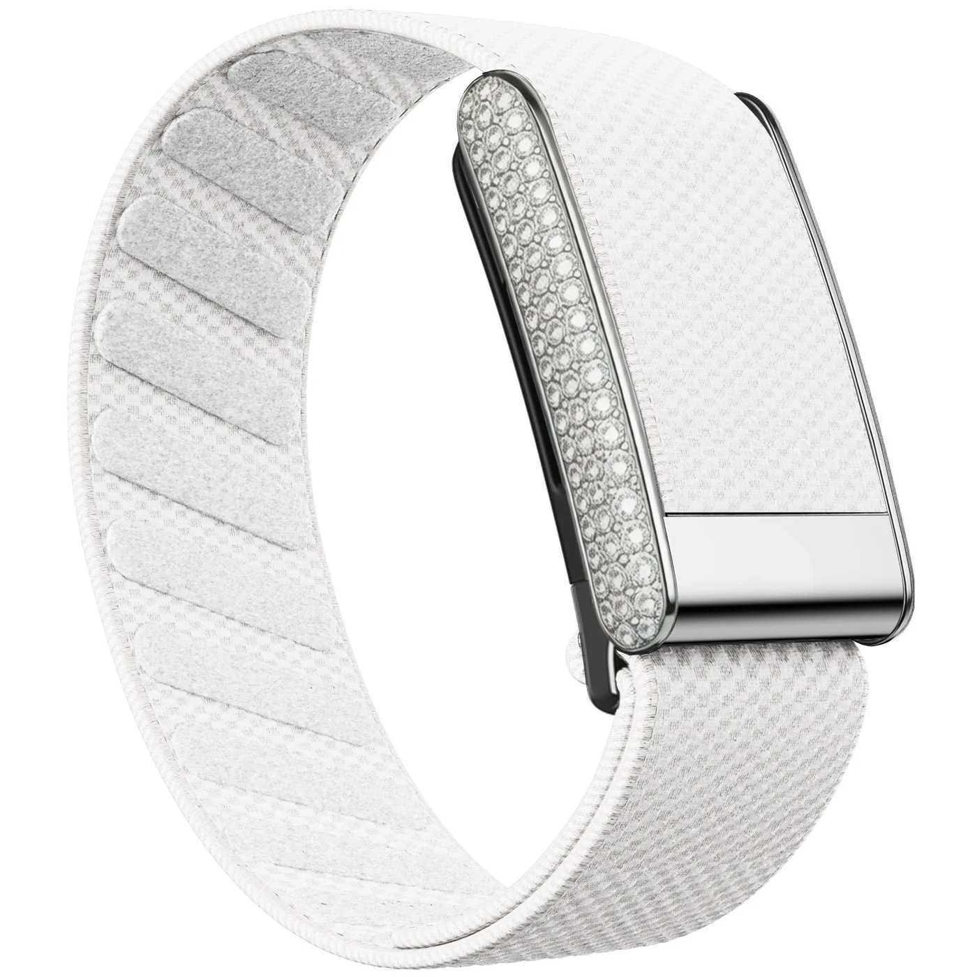 Whoop 5.0 Compatible Fashion Personalized Elastic Casual Nylon Bracelet with Full Diamond Embedded Metal Frame Durable Comfortab
