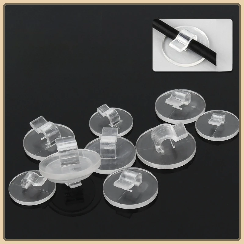 Cable Organizer Clips Wire Winder Holder Protector USB Cable Management Adhesive Hooks Desk Clamp For Home Office