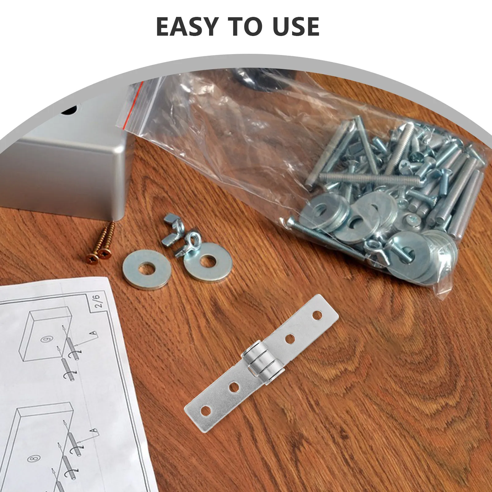 Flat Opening Heavy Duty Stainless Steel Hinge for Electrical Cabinets Industrial Enclosures Outdoor Applications 304 Grade Metal