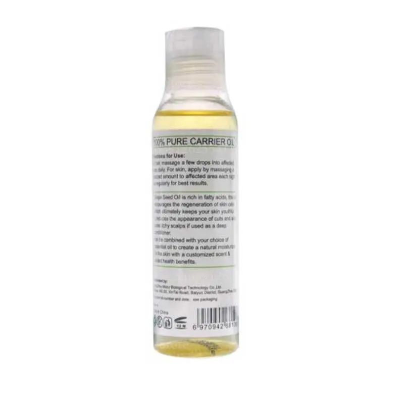 118ml di semi d'uva naturale Anti-età antirughe olio di Base per il corpo per il viso massaggiatore per capelli del corpo olio vettore bagno idratante Spa