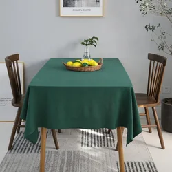 Nappe de Table Rectangulaire 100% Coton, Couleur Unie, pour Décoration de Cuisine, ixPréChristophe, Mariage