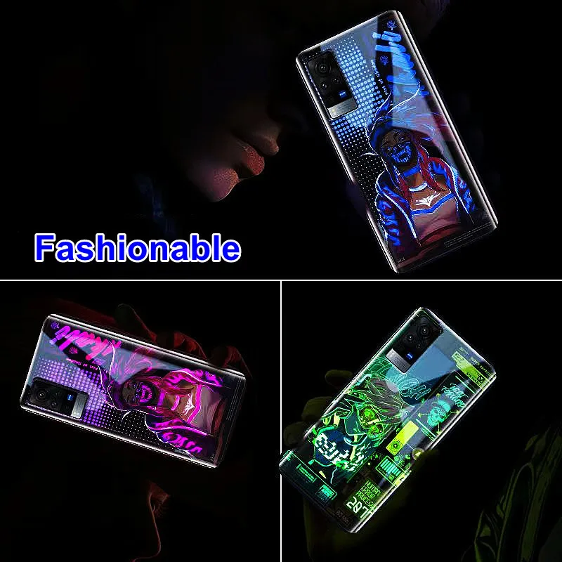 LED Flash Call Light Up Luminous Case For Oppo Reno 11 10 9 8 7 6 5 Pro Find X7 X6 X5 X3 Pro A94 A79 A38 Selfie Light Back Cover