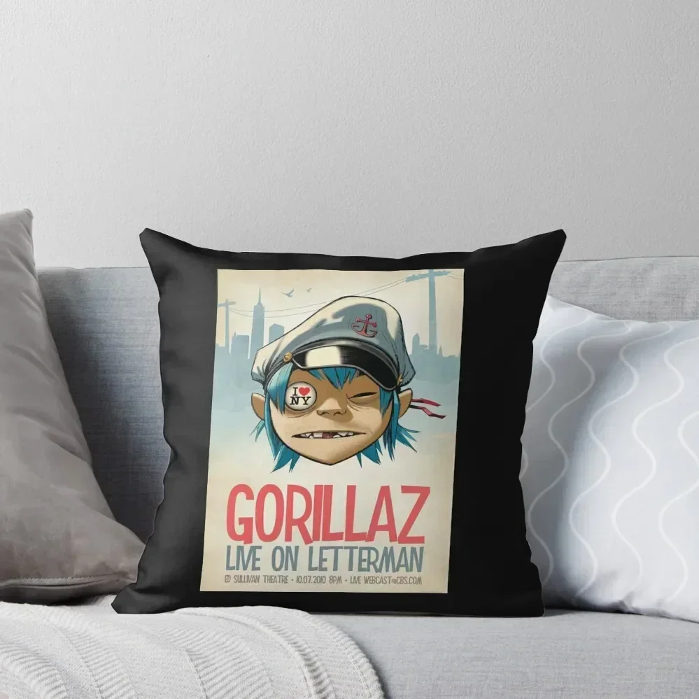 

Gorilaz - Live on Letterman Classic T-Shirt Throw Pillow Luxury Room Decorative Cushions autumn decoration pillow