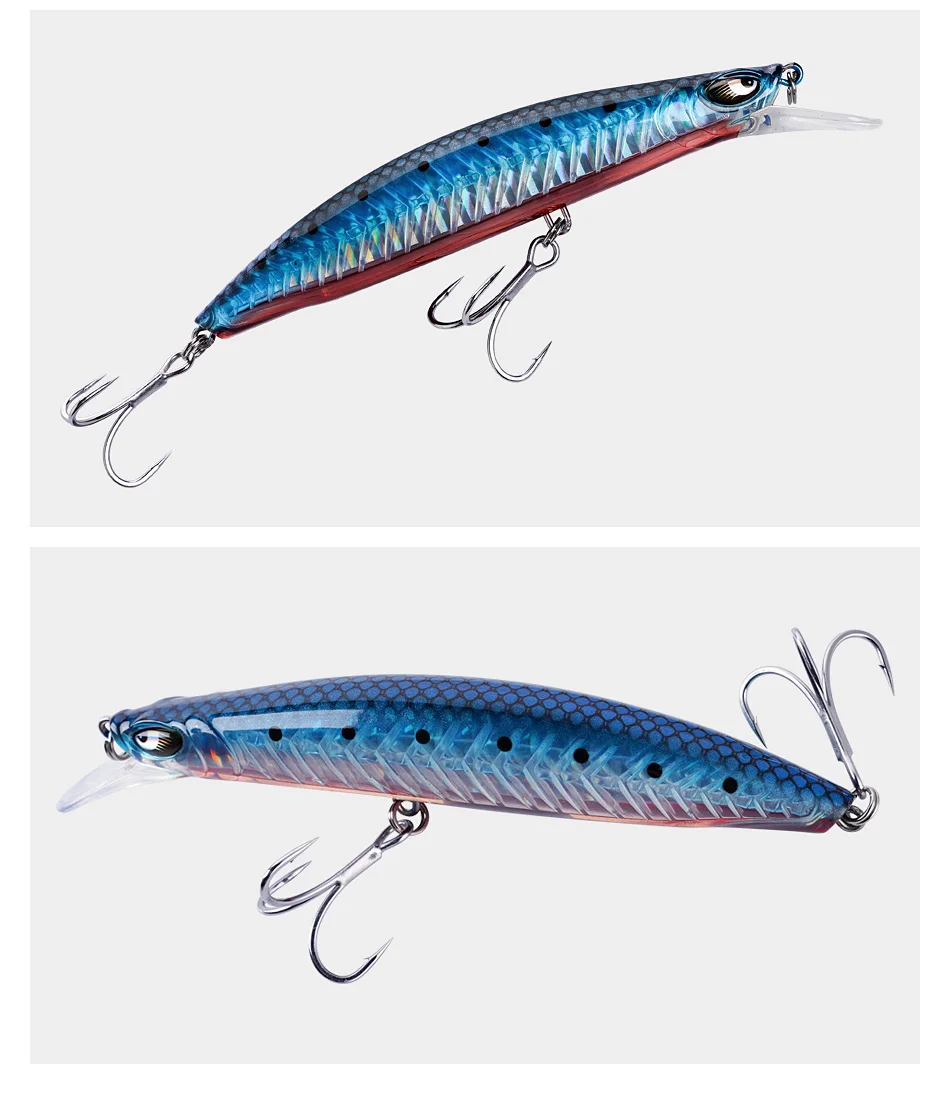 NOEBY-Künstliche harte Köder, Jerkbait-Angelköder, schwimmende Minnow, Inshore dickerer Fischgräten-Wobbler, 120 mm, 20,5 g – Detail 11