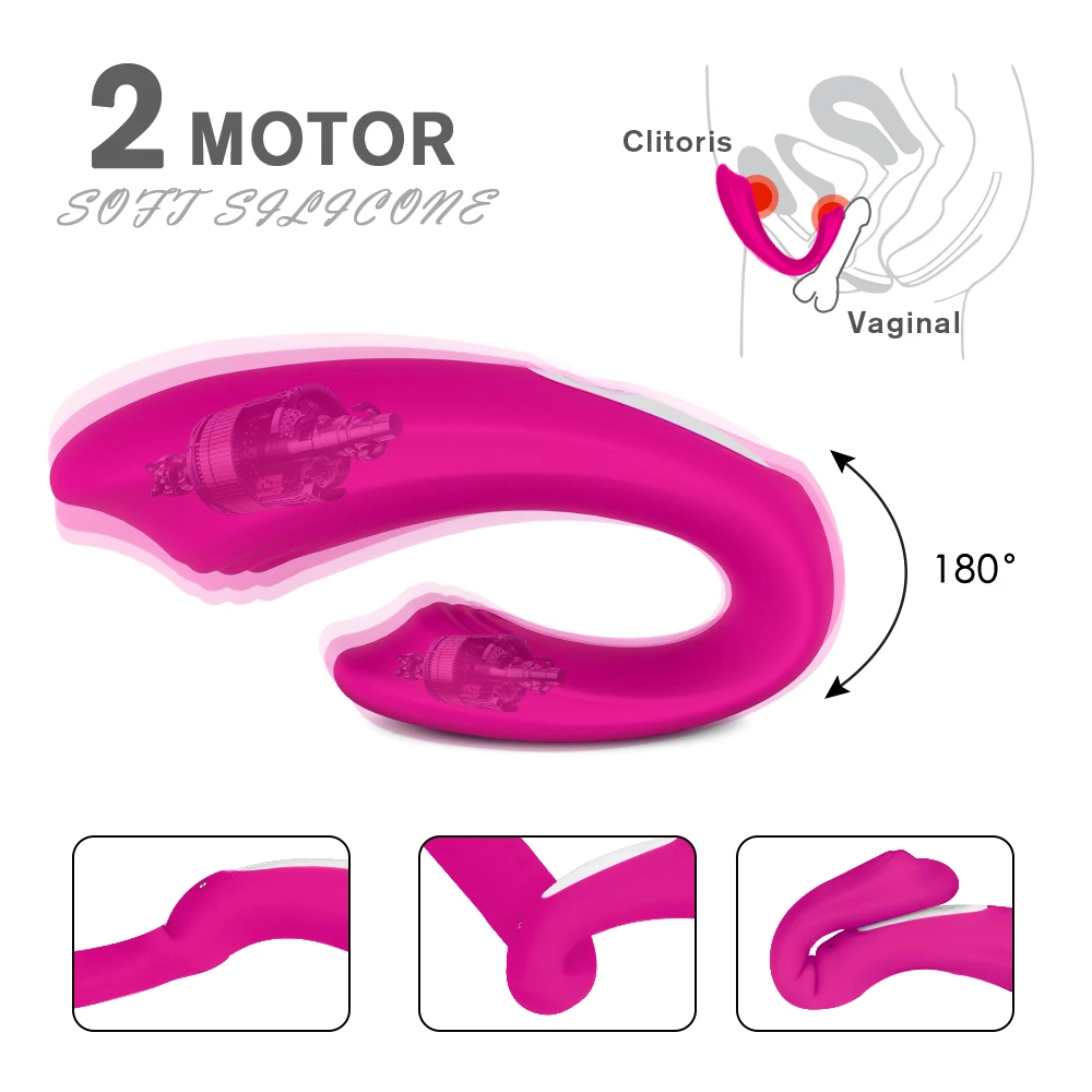 Rechargeable Clitoral Vibrator with 9 Powerful Vibrations Wireless Remote Clit Vaginal G Spot Stimulator Adult Sex Toy for Women