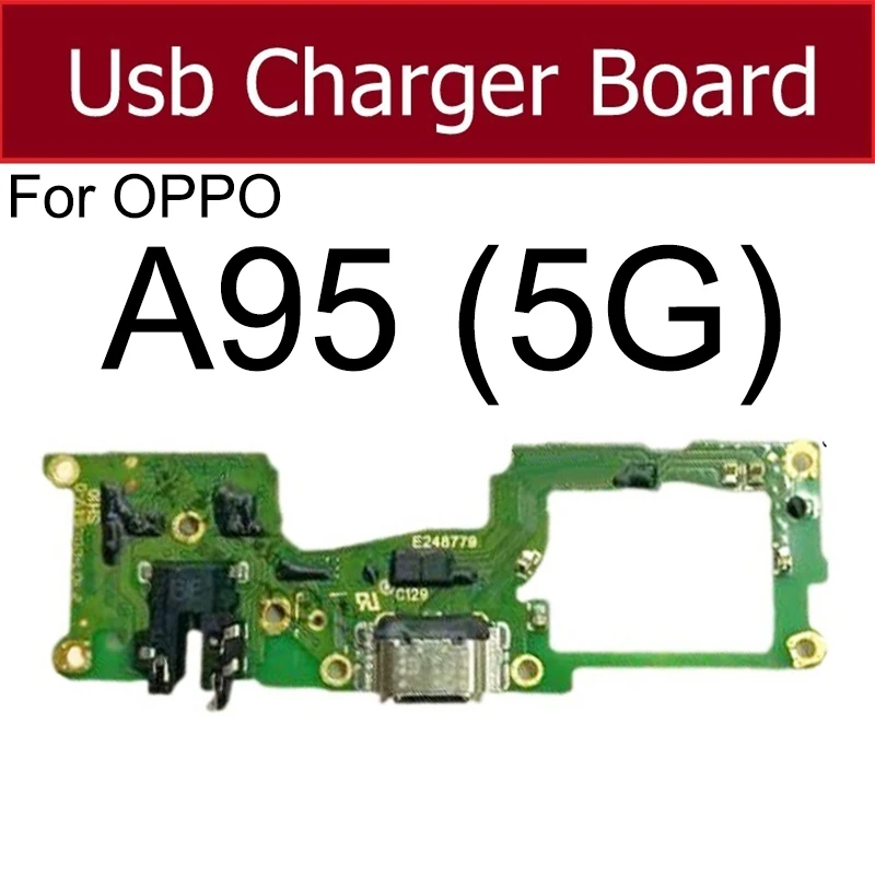   USB Charger Board For OPPO A95 5G PELM00 USB Charging Board Dock Connector with IC Repair Spare Parts