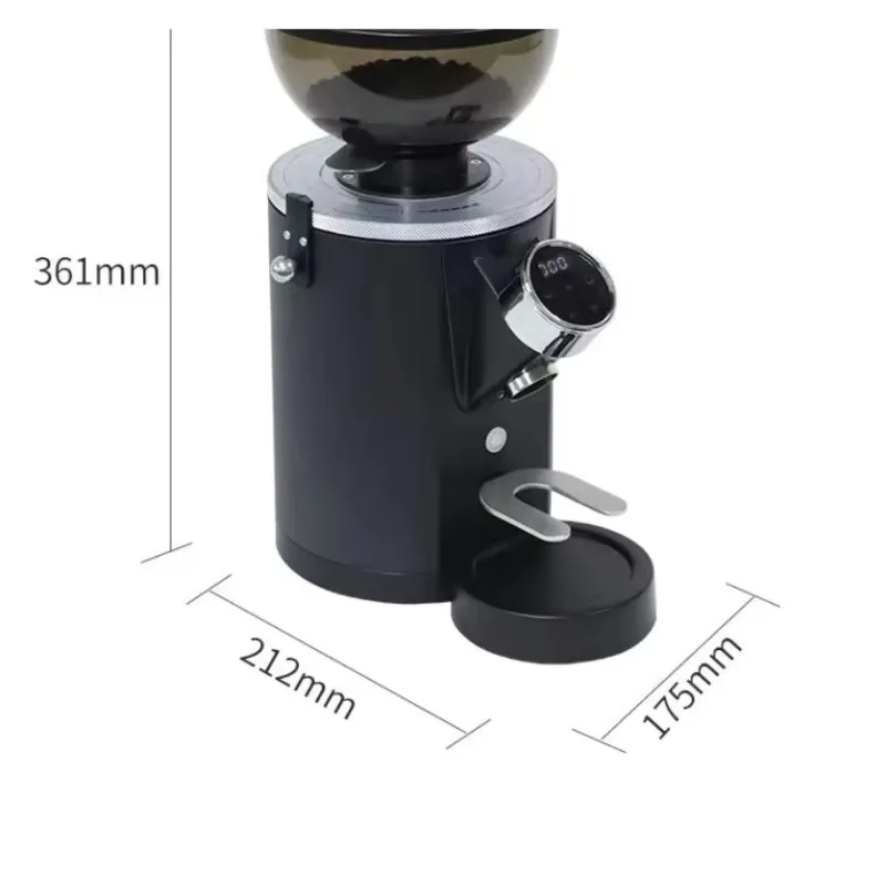 Airo Professional 60mm Stainless Steel Flat Burr Coffee Grinder for Cafe Shops Hotels Stepless Espresso Bean Grinding