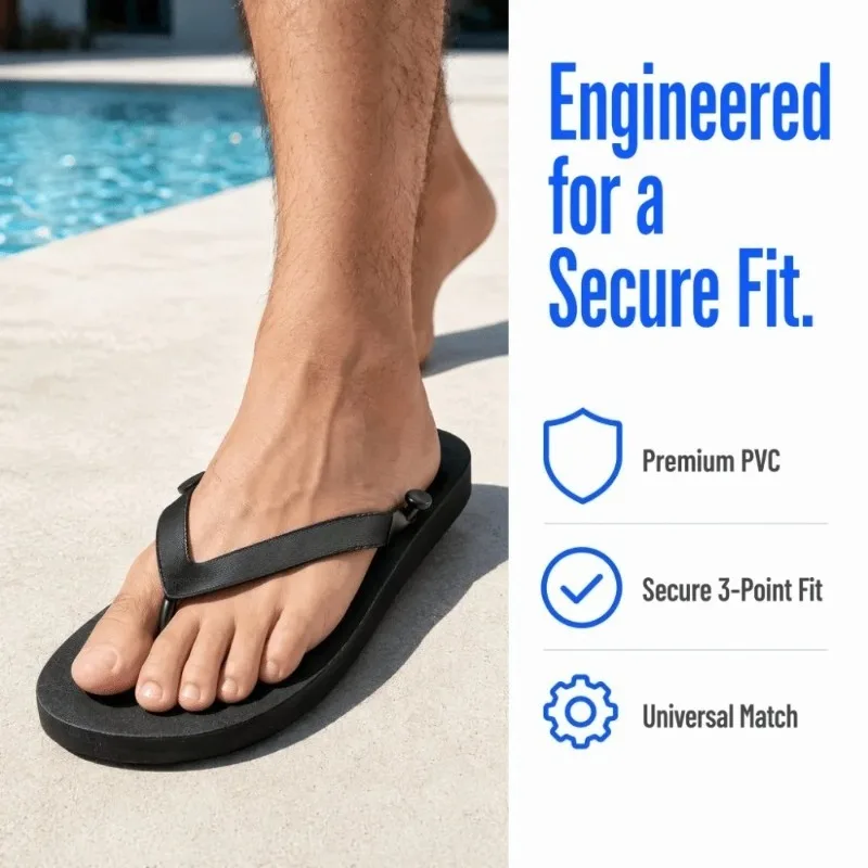 DIY Blank Unfinished Flip Flop Soles Wear Resistant Anti Slip Rubber Slipper Raw Bottoms Summer Beach Outdoor