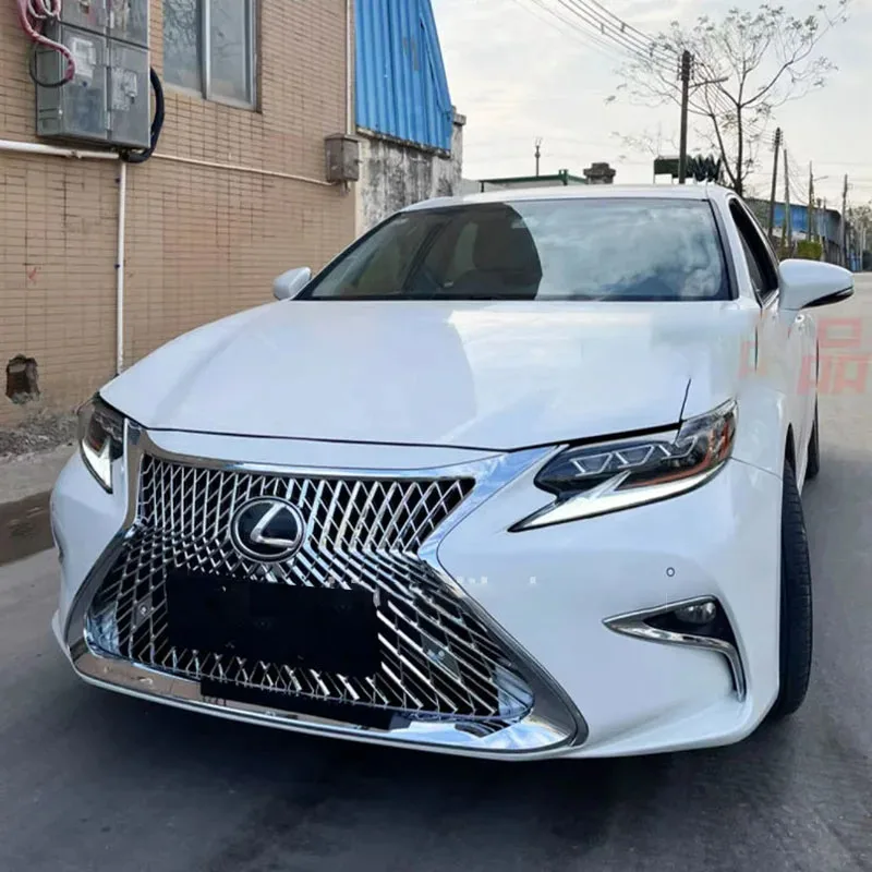 Glossy Black Radiator Grilles LS Per 2015-2017 Lexus ES200/250/300 Body Kit Racing Grilles Bumpers Body Kit Hood Gloss Black