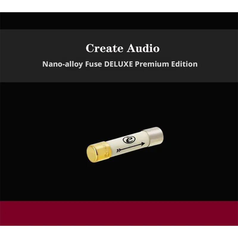 Create Audio Nano Alloy Deluxe M fuse tube HIFI fever CD amplifier slow melting fuse 5*20mm/6*30mm