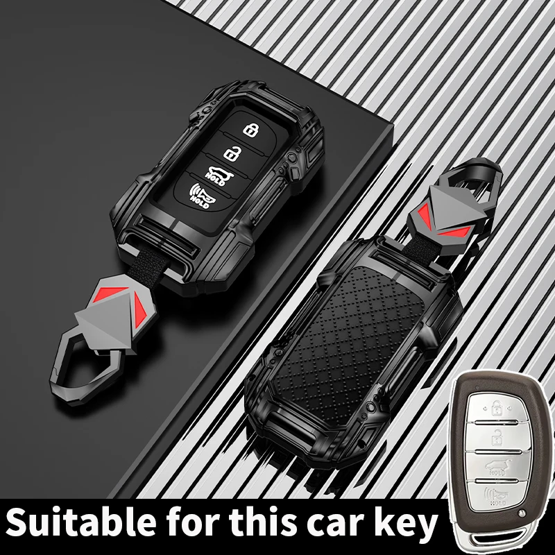 3 4 Button Car Smart Key Case Cover For Hyundai Tucson Santa Fe Rena Sonata Elantra Creta Ix35 Ix45 I10 I30 I40 Accessories