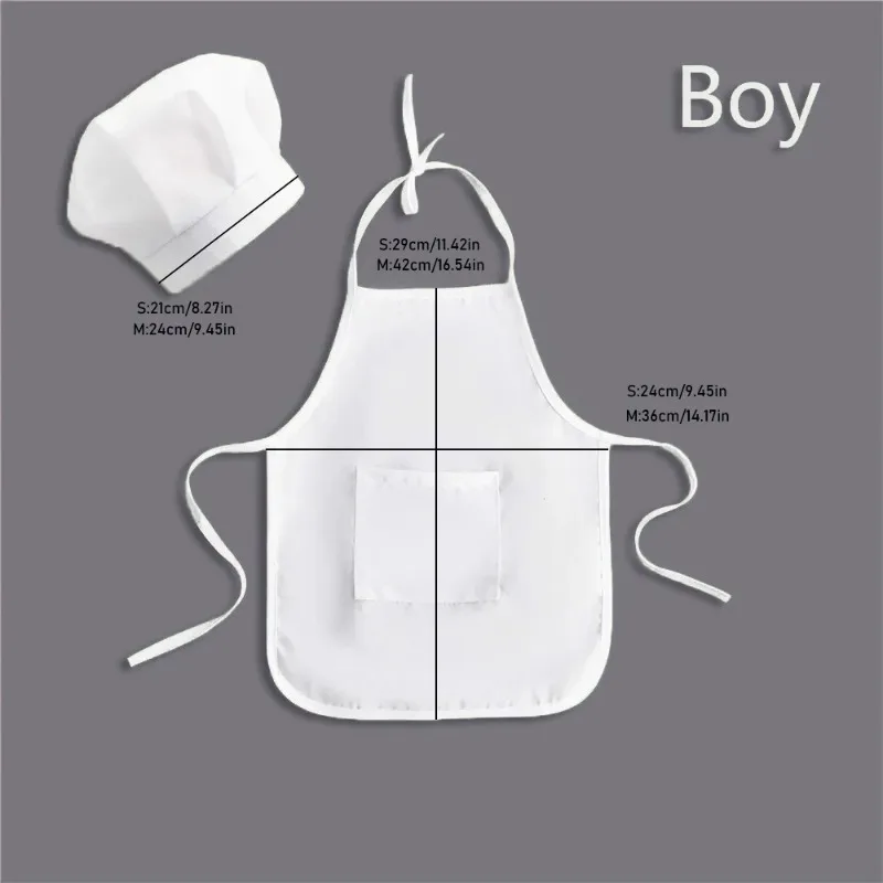 2Pcs Newborn Photography Props Adorable White Cook Hat and Chef Apron Costume Sets Studio Photoshoot Props for Baby Girls/Boys