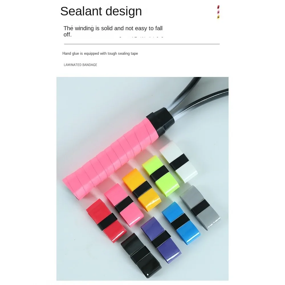 امتصاص الصدمات لزجة مضرب التنس على قبضة المضادة للانزلاق شريط لحام الرياضة الصيد قضبان عرق الفرقة العصابة التبعي