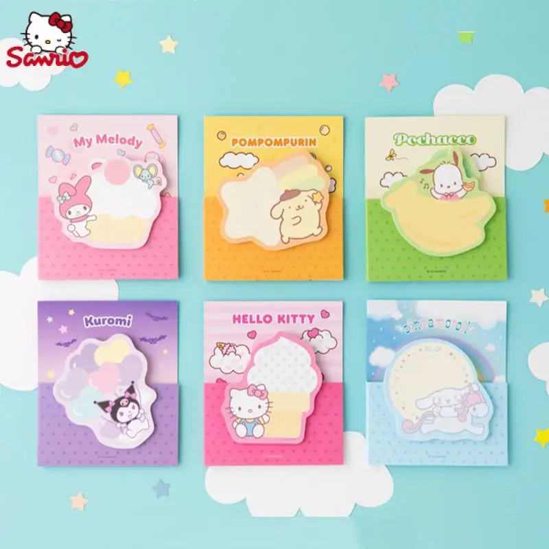 Cinnamoroll Kuromi Pompompurin Hello Kitty Pochacco My Melody Sanrio Cartoon Shaped Double Layer Notebook Toys for Girls Gift