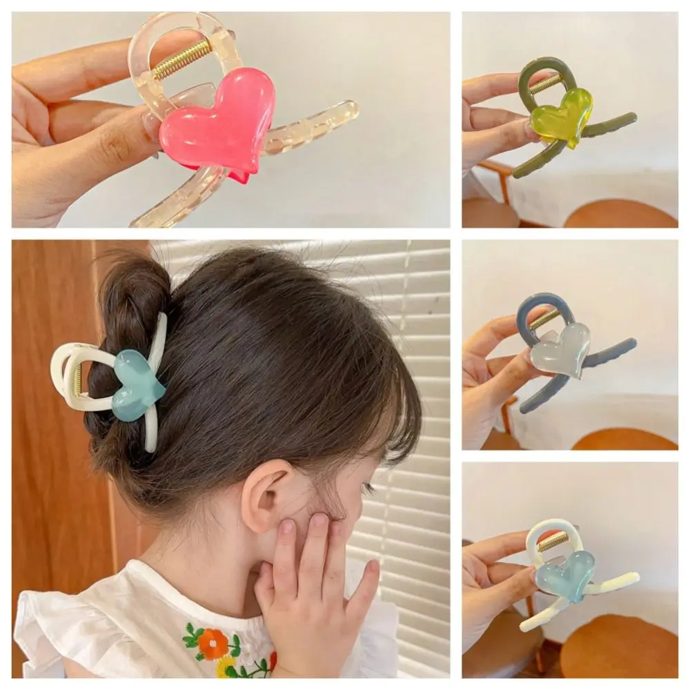 Love Hairpin Korean Sweet Fashion Personality Shark Clip Temperament Grab Clip All High-Grade Hair Accessories