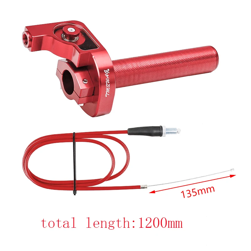 Throttle Cable for Honda CRF230 CR80 Kawasaki KLX Dit Pit Bike +7/8'' Motorcycle CNC Handlebar Acerbs Throttle Grip Quick Torque