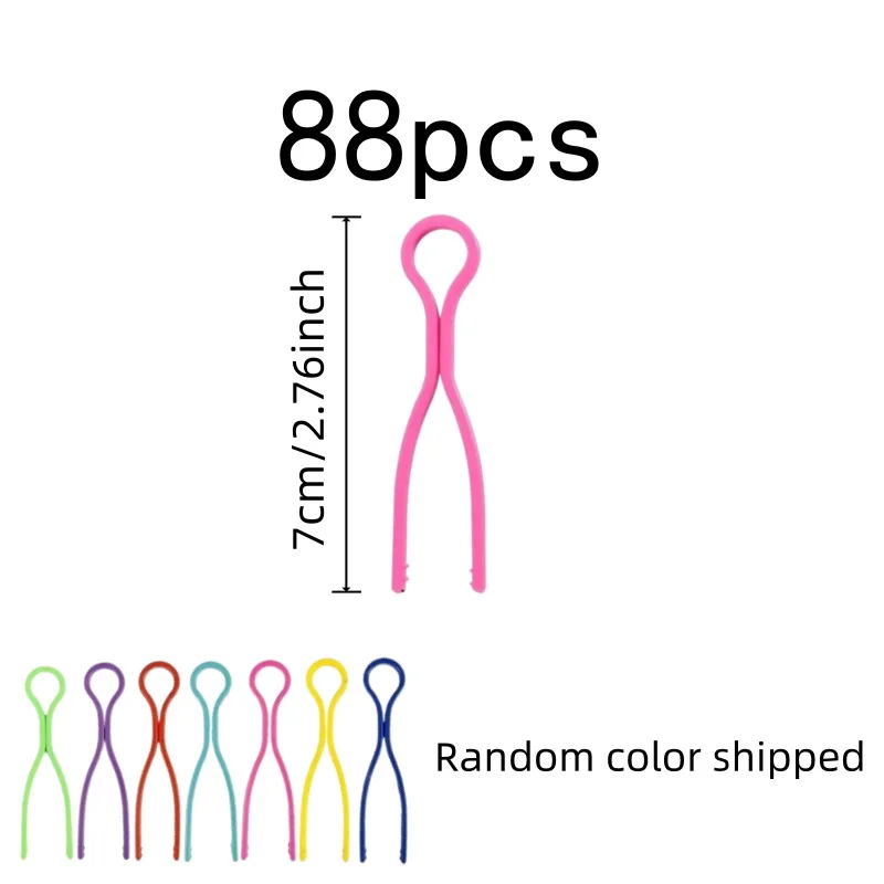 Random Color Assortment Bobbin Thread Clips, 88 pcs, Sewing Machine Bobbins, Multipurpose, Versatile, Practical