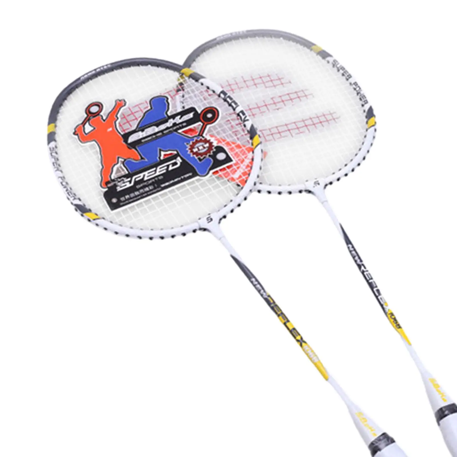 

Badminton Rackets Set of 2 for Outdoor Backyard Games, Lightweight Badminton Racquets for Beginners