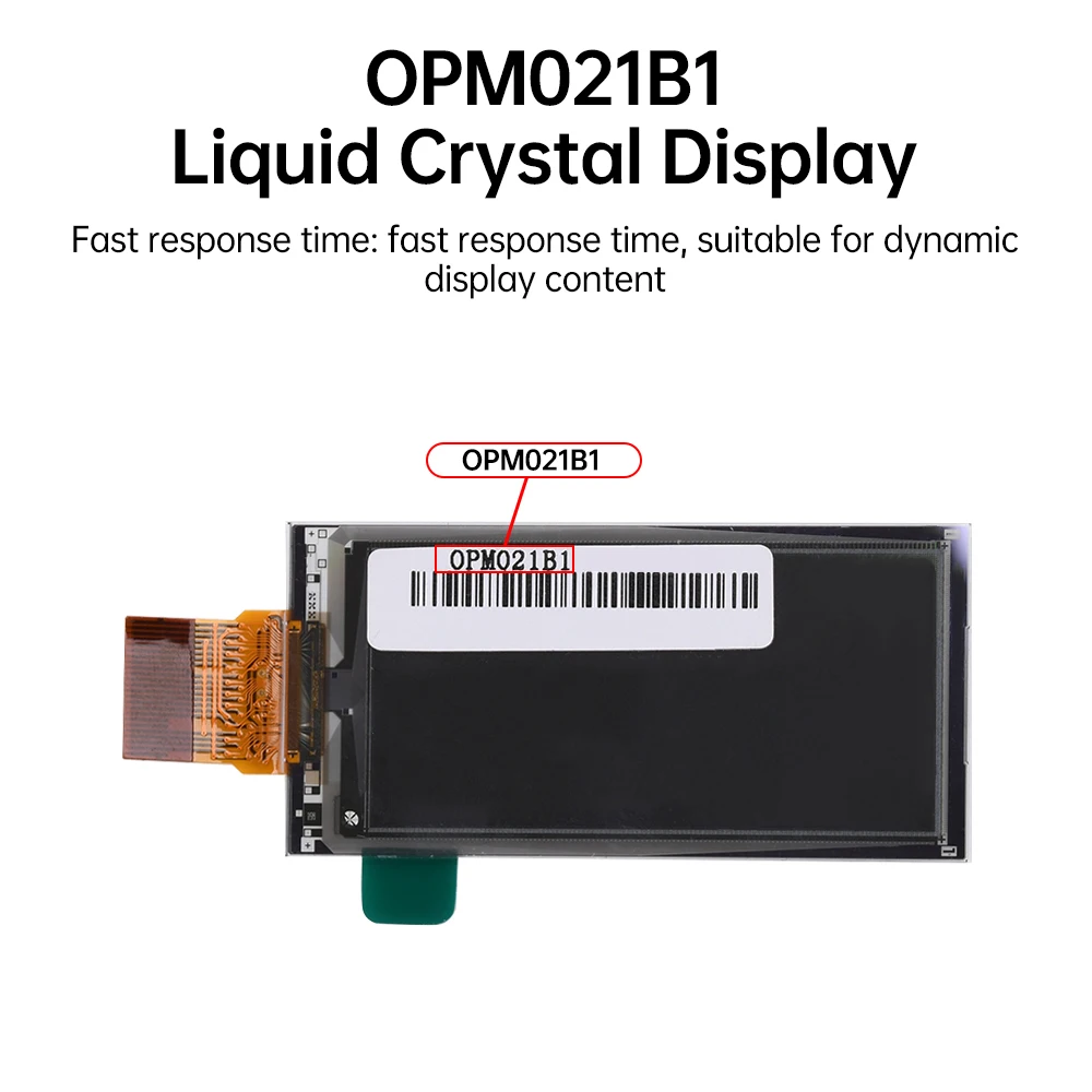 OPM021B1-FPC Pannello schermo LCD da 2,13 pollici per strumenti termostati intelligenti Risoluzione 122 * 250 Interfaccia SPI 24 pin