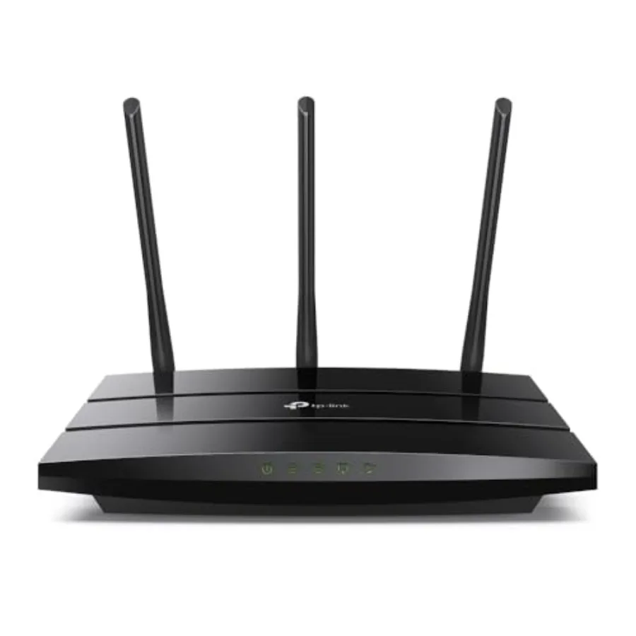 

AC1900 Smart WiFi Router with MU-MIMO Dual Band Wireless Internet Support Gigabit Speed Guest WiFi Access High-Speed Connectivi