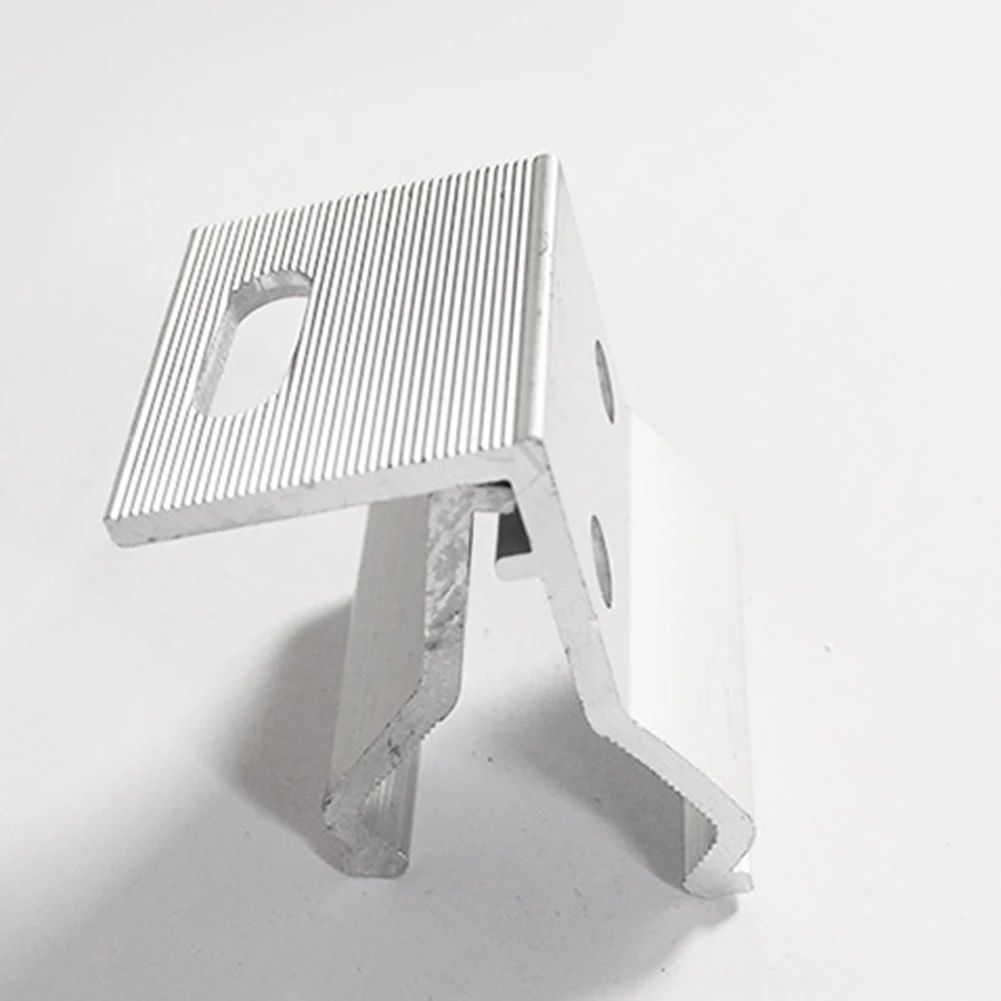 4 قطعة المشابك السقف الضوئية تركيبات سبائك الألومنيوم الضوئية لسهولة تركيب البلاط مع 2 مجموعة مسامير #5