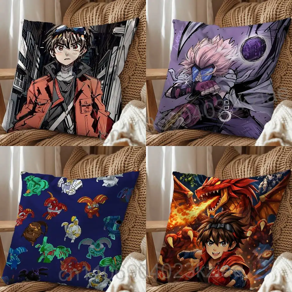 game Bakugan Battle Brawlers Print Throw Pillow Cover Square Cushion Case for Living Room Bedroom Decor