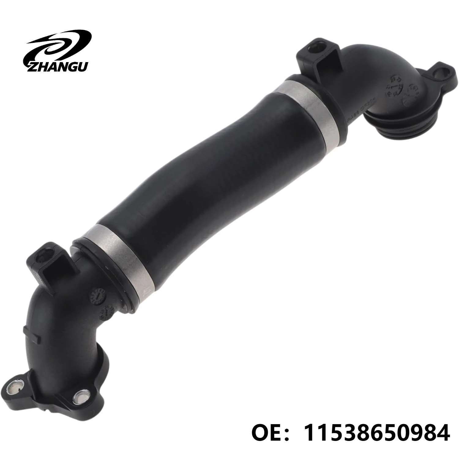 

ZHANGU For 2022-2025 BMW G20 G38 G02 G12 G32 230i Base 2.0L Coolant Radiator Hose Rubber Black 11538650984 1PC