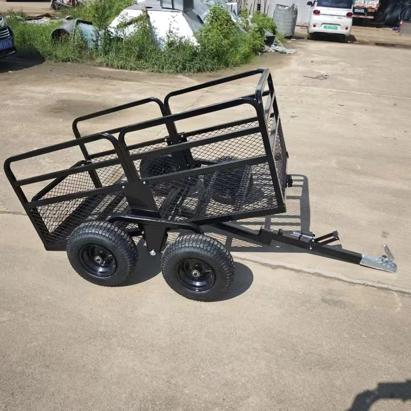 

Foldable Steel Electric Motorcycle Trailer with Portable Design for Easy Storage and Transport Heavy Goods 100kg Capacity