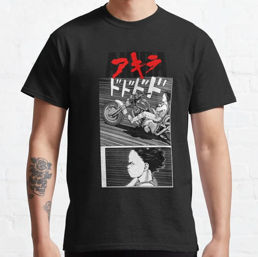 

The Power of Tetsuo Otomo Akira Anime T Shirt Cyberpunk Manga City explosion Graphic clothes cyber mecha Neo-Tokyo tops