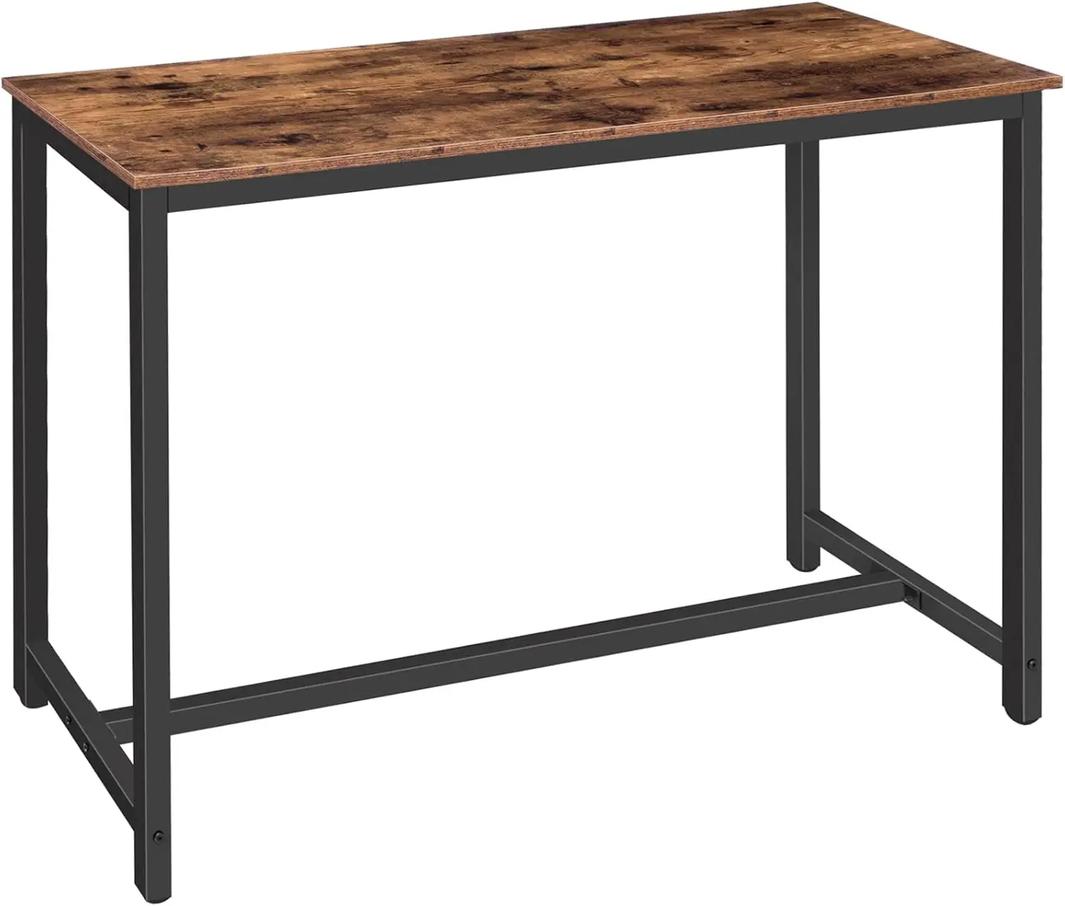 

Rectangular Pub Table, 47.2" Counter Height Industrial Dining Table for Kitchen Living Room, Easy Assembly Rustic Brown
