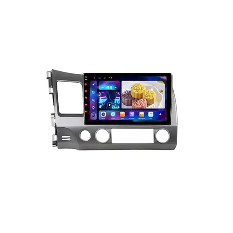 10" Android 13 Carplay Car Stereo Radio for Honda Civic 8 2005 - 2012 Multimedia Player Navigation GPS 2 Din 4G Audio DVD