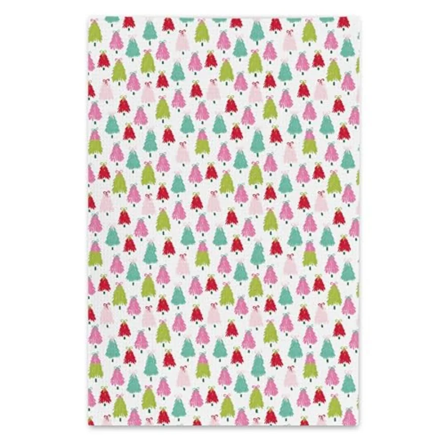 

Рождественская елка в стиле преппи, кухонные полотенца, девчачий рождественский декор, блюдо, чайные полотенца, красочный кокетка, бант, сосна, декоративная ручная повязка для рук