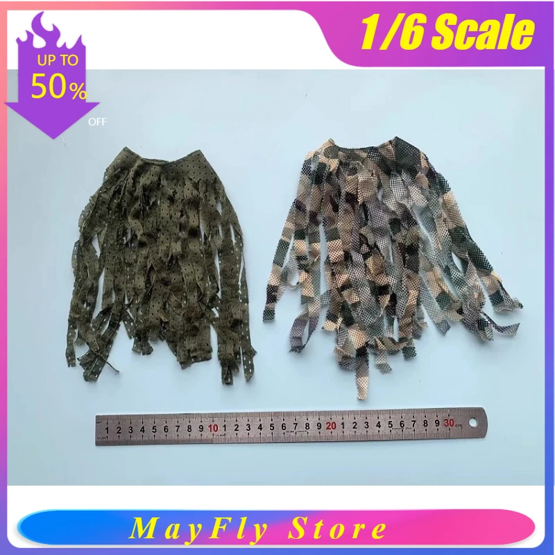 

Камуфляжная сетка-накидка для фигурок солдат 1/6 масштаба, модель для 12-дюймовых экшн-фигурок, реквизит для сцен, аксессуары для игрушек